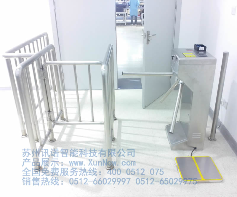 立式三輥閘防靜電門禁